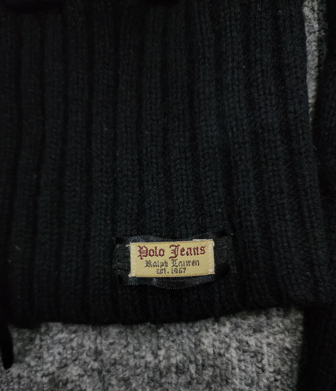 폴로 진스 케이블 꽈배기 단추 니트 가디건 S 상품이미지3