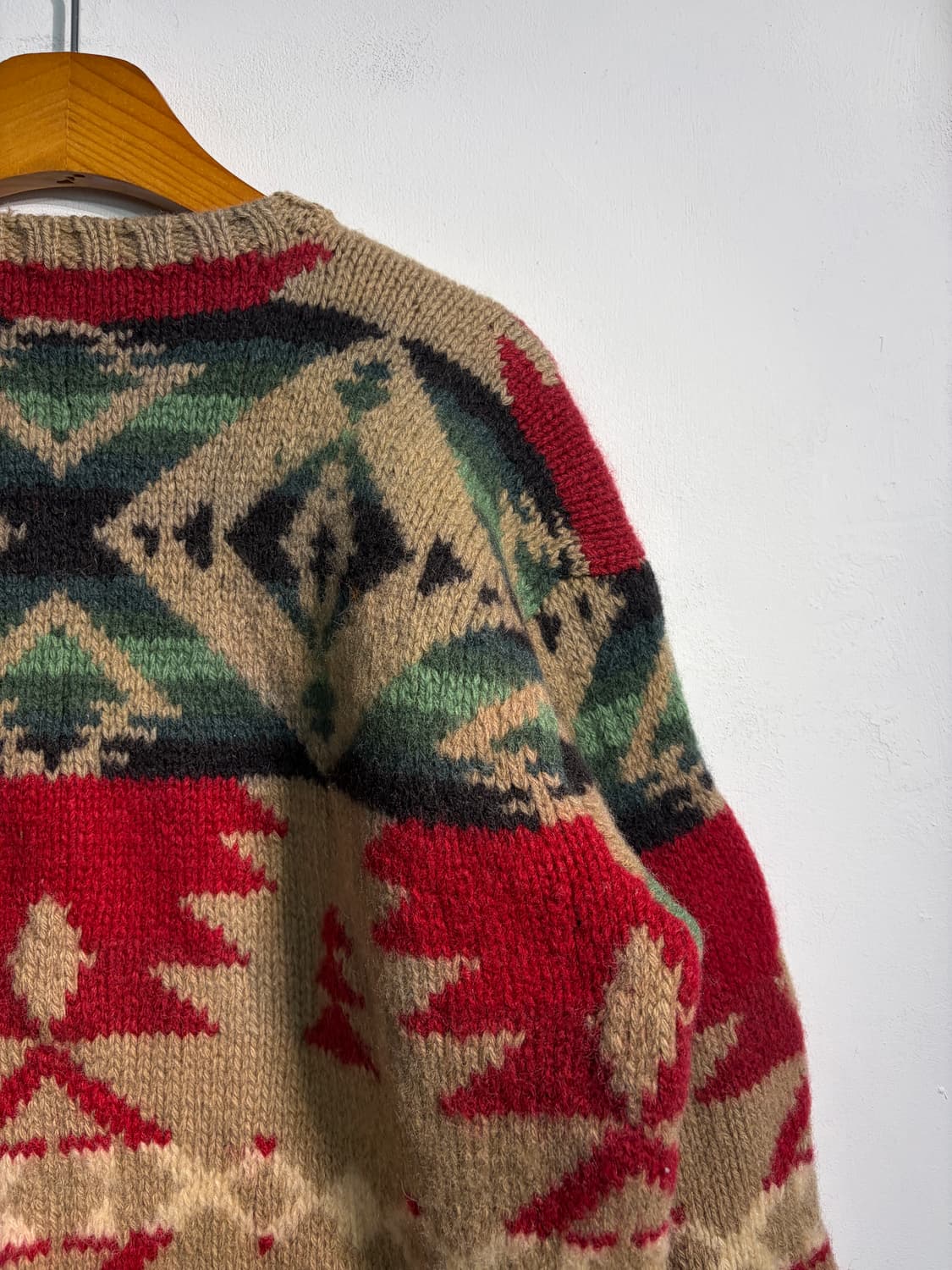 [L] Polo 폴로 나바호 wool 100% 핸드니트  상품이미지5