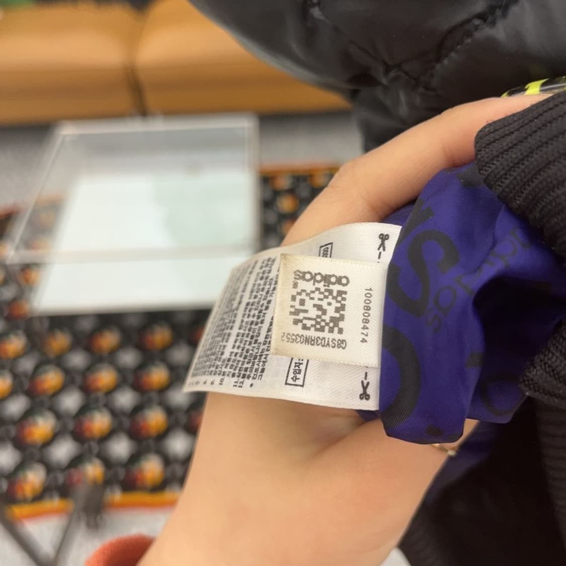 아디다스 빈티지 레트로 블랙퍼플 패딩 조끼 95 C07523 상품이미지7