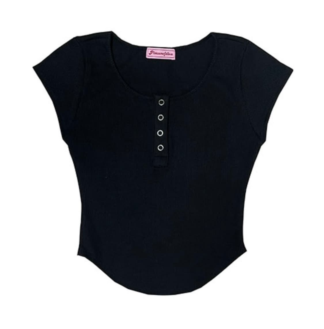 플리즈노팔로우 Jenny snap Top/black 상품이미지1