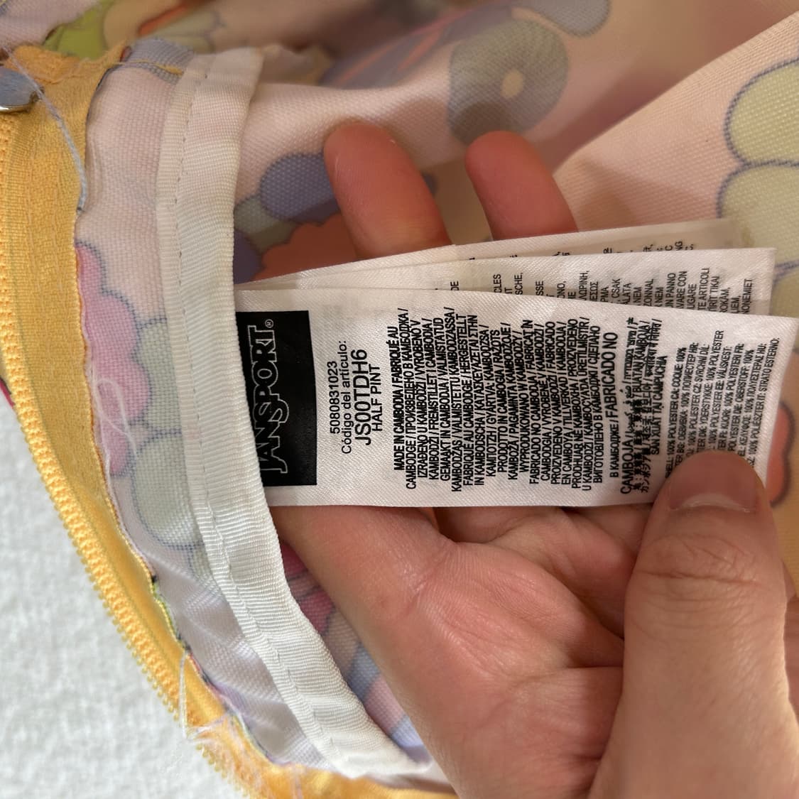 전스포츠 꽃무늬 백팩 상품이미지5