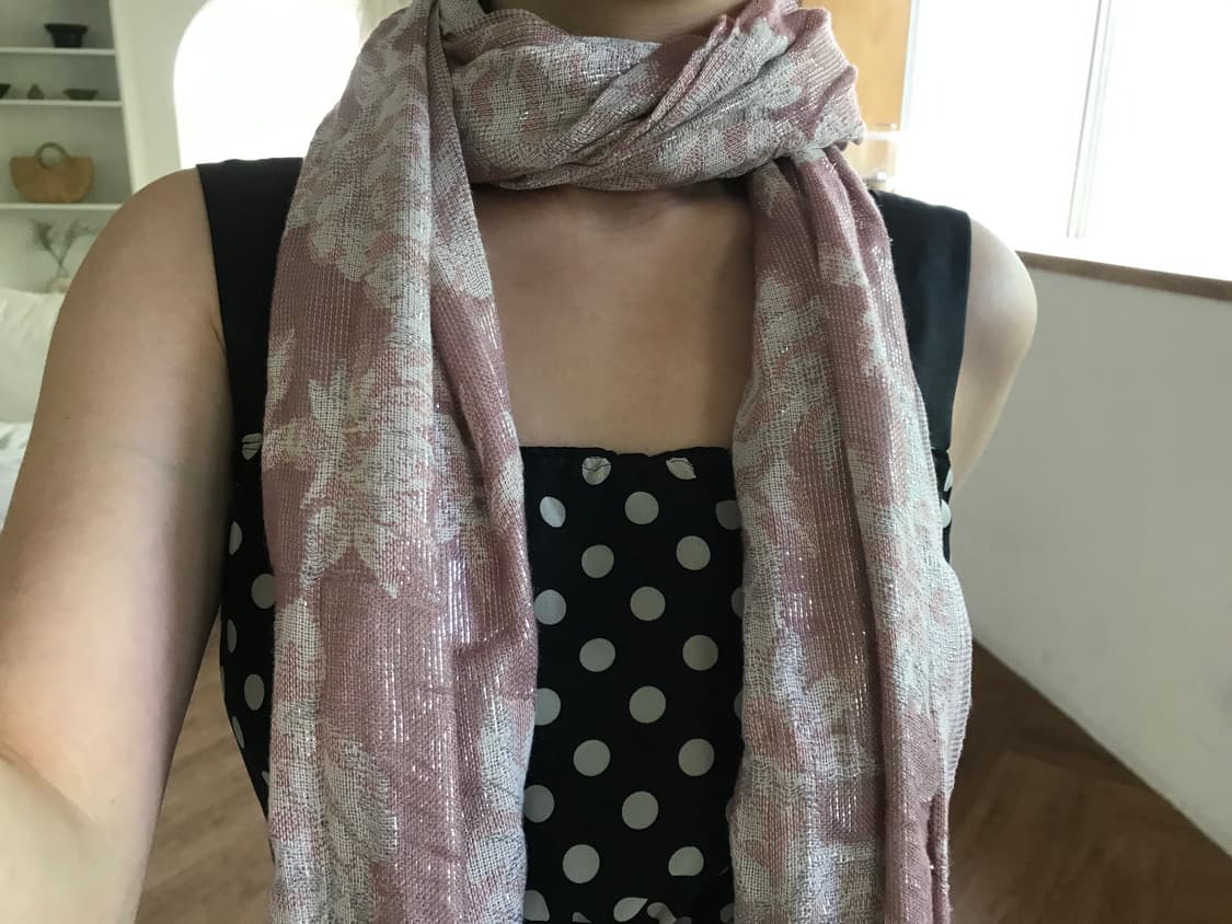 vintage pink scarf 상품이미지6