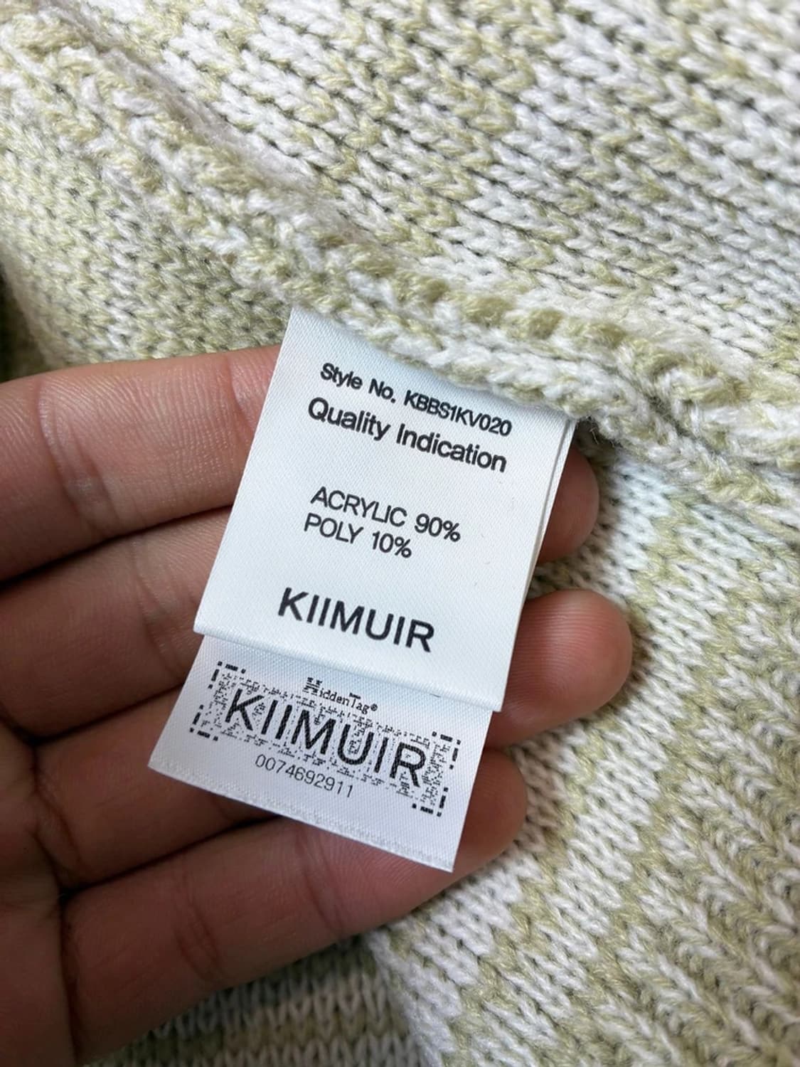 키뮤어 이레귤러 스트라이프 니트 베스트 PN9355 상품이미지6