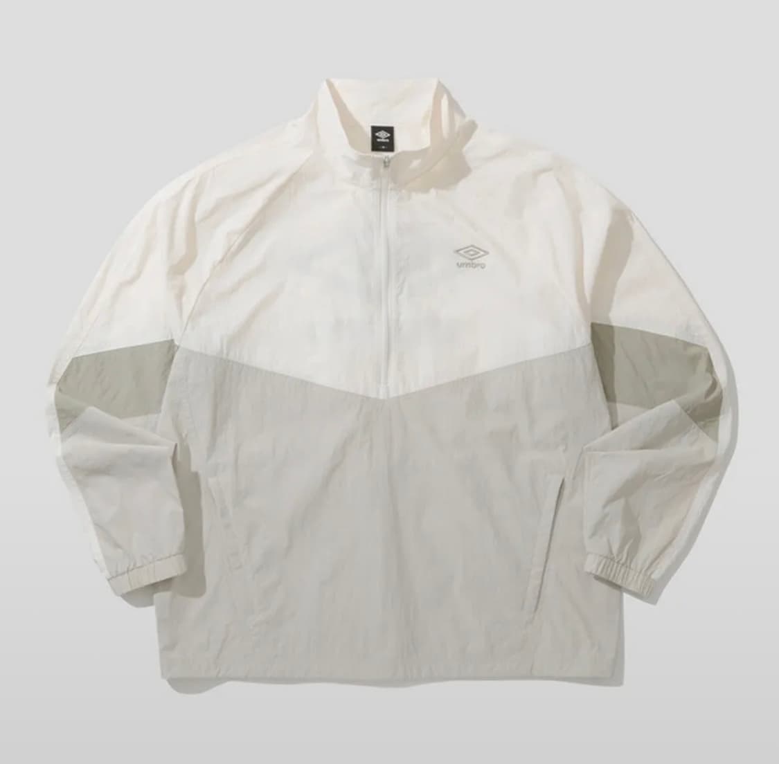 플레이버 스탠넥 아노락 베이지 그레이(UP121CWT31) 상품이미지2