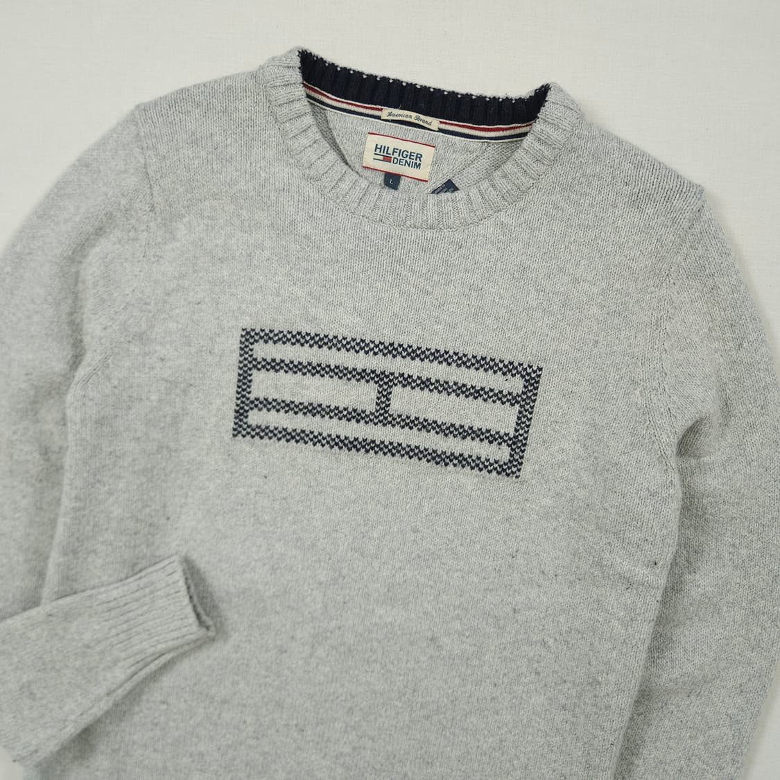 (여성L)타미 힐피거 크루넥 니트 상품이미지1