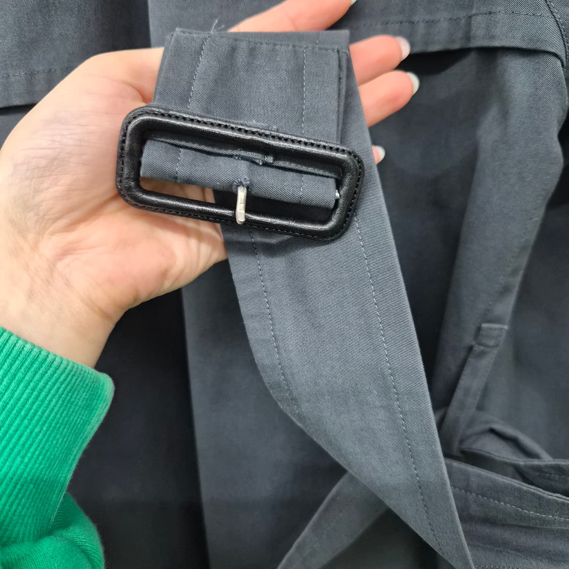 버버리 블랙 롱 트렌치코트 남녀공용 L 상품이미지10