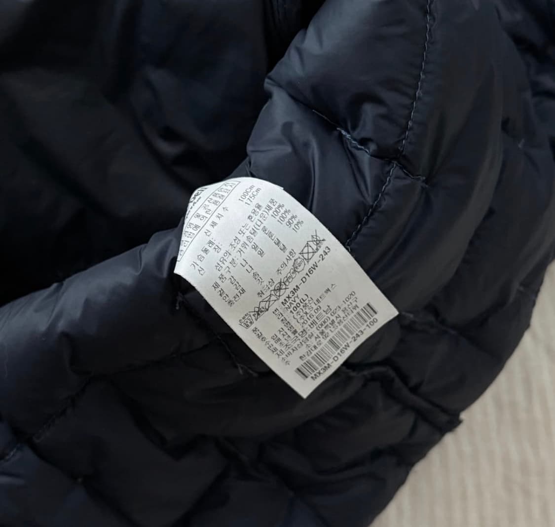 몽벨 할로우 푸퍼 구스다운 경량패딩 L 상품이미지4