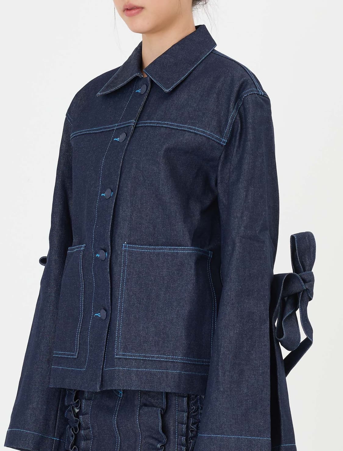 세실리아반센 자켓데님 네이비(새제품) 상품이미지5