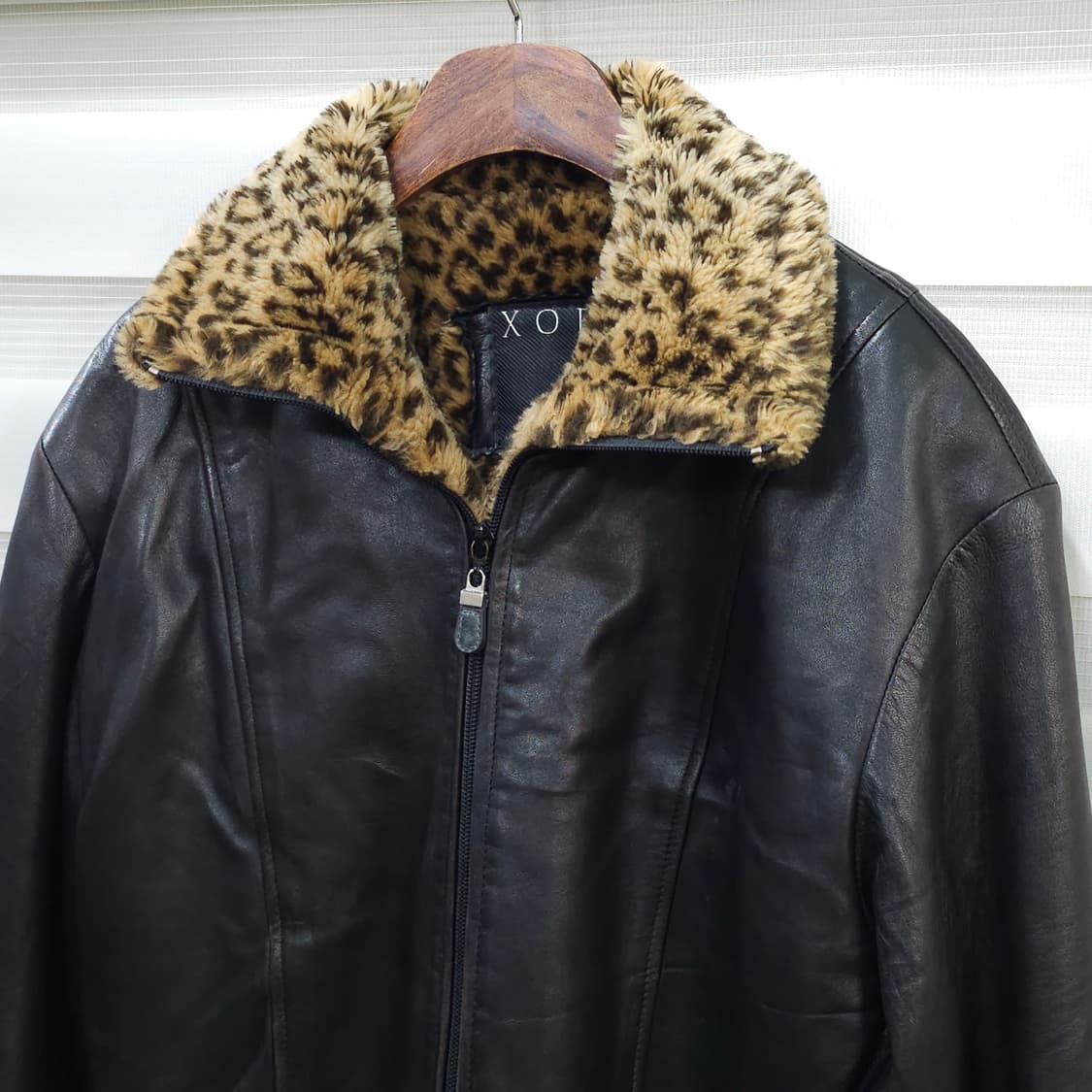 미국빈티지 XOE NEW YORK 가죽 집업자켓- 우먼S 상품이미지2