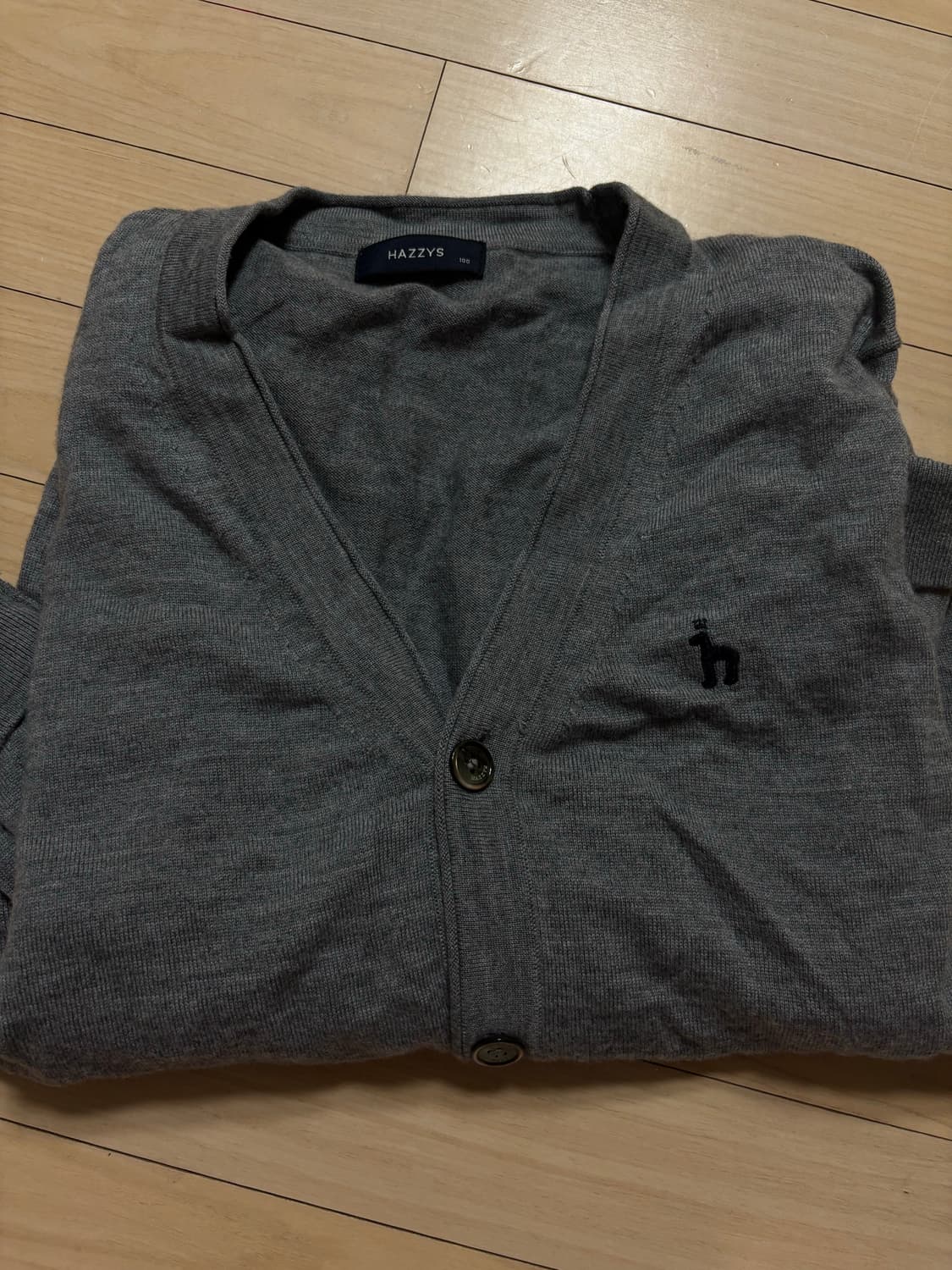 헤지스 남성 가디건 그레이100 상품이미지4