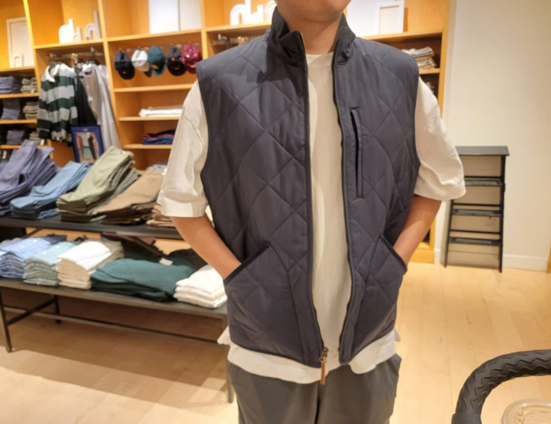 J.CREW Sussex 남성 퀼팅 조끼 M 상품이미지8