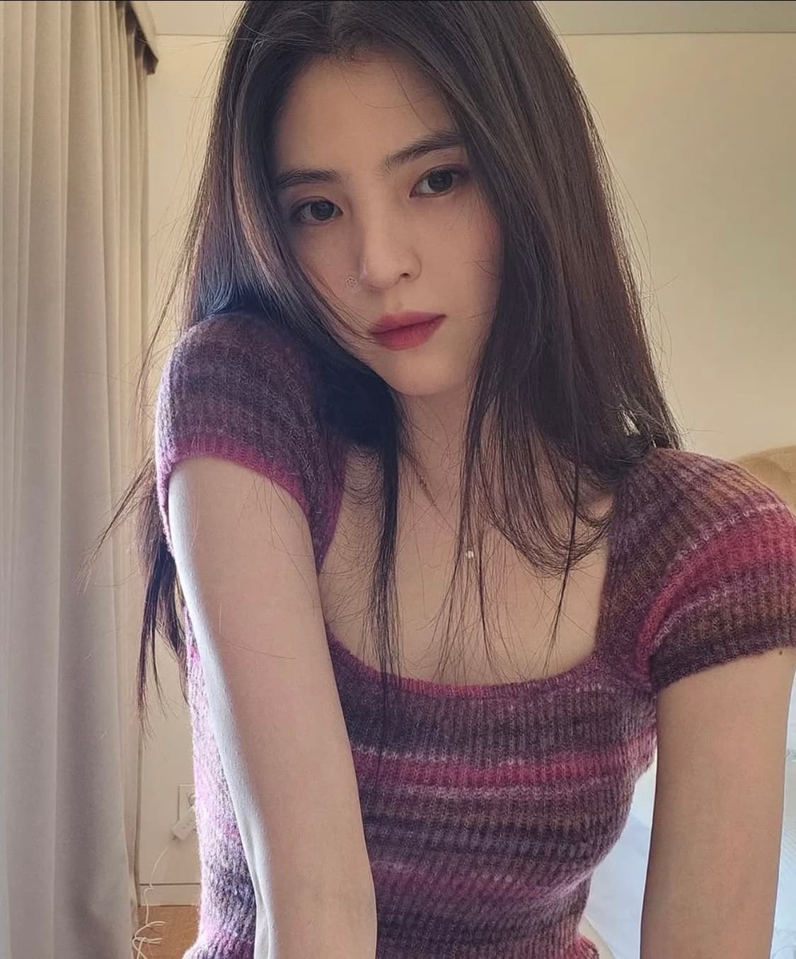 [한소희 착용] 니트 탑 상품이미지1