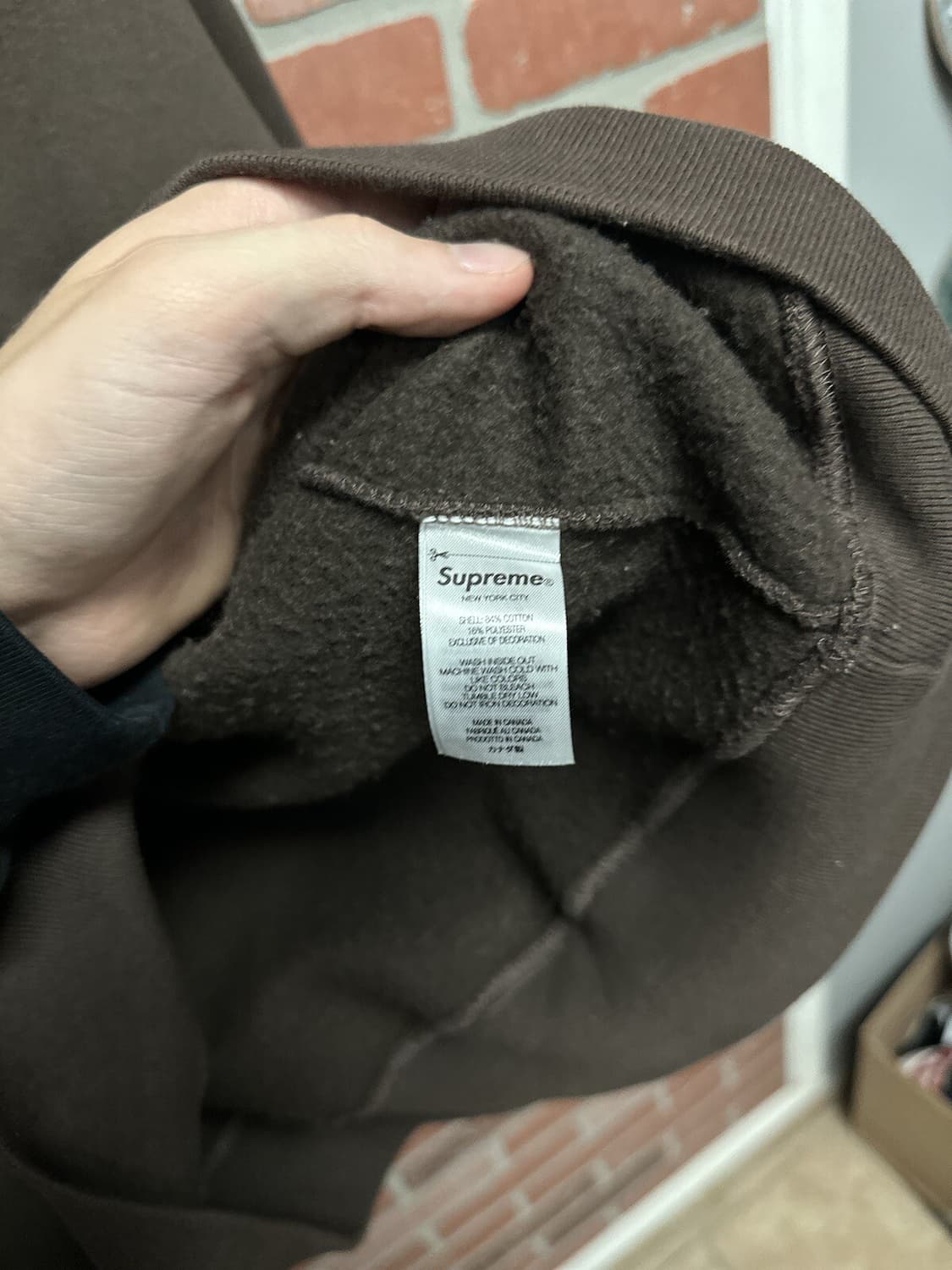 슈프림 시카고 어드레스 후드티 초콜릿 브라운 상품이미지7