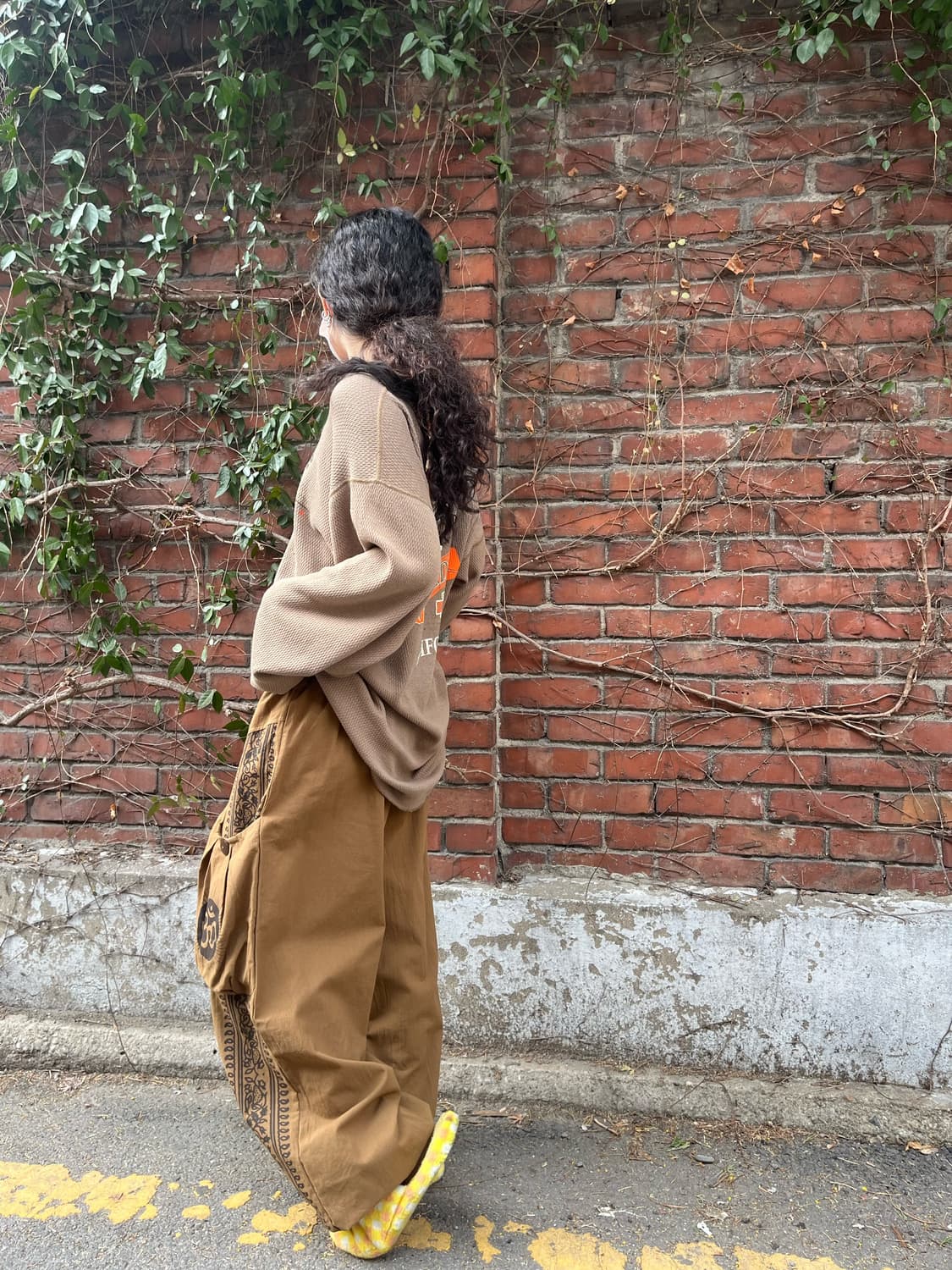 히피 에스닉 문양 와이드 벌룬 팬츠 상품이미지6