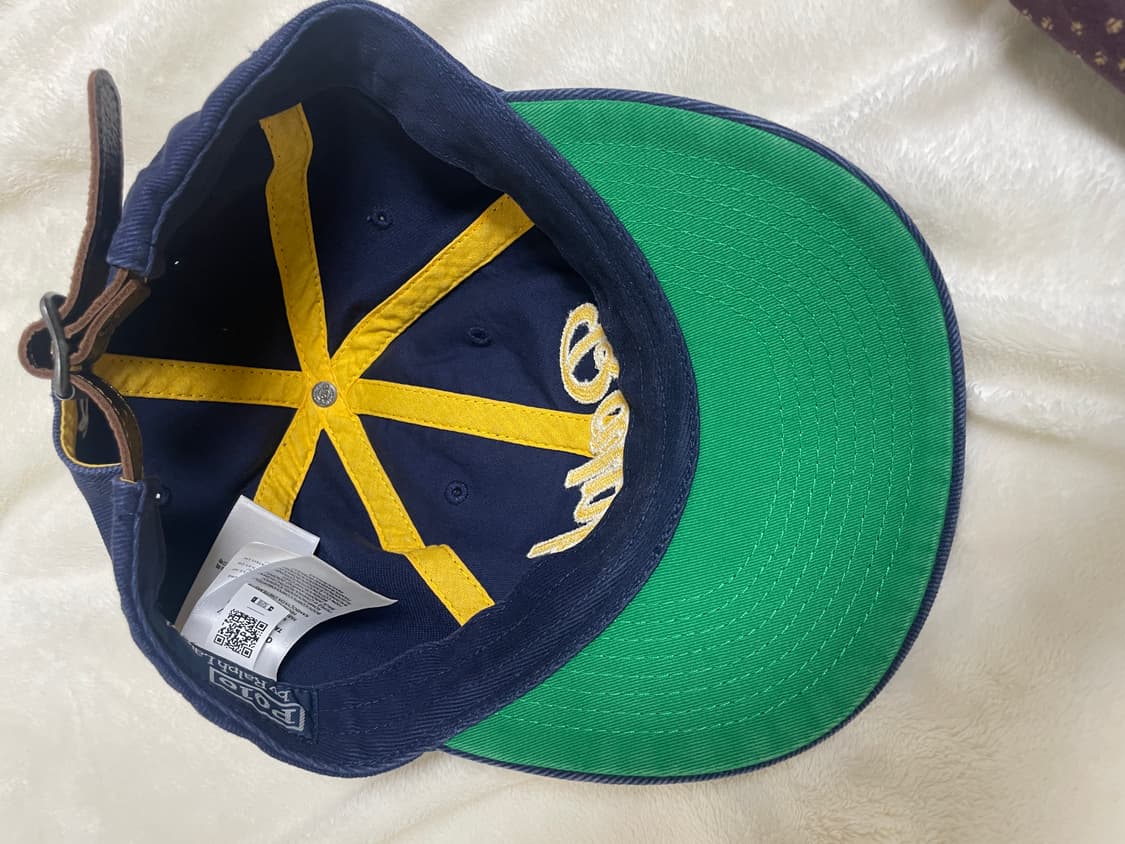 폴로 아플리케 볼캡 옐로우스티치 상품이미지6