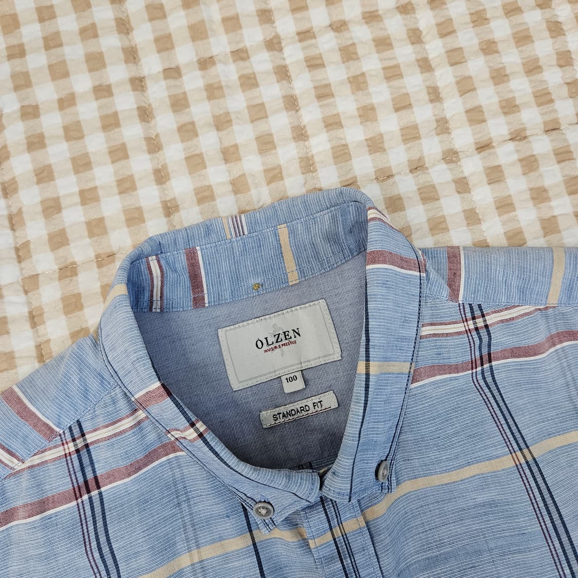 올젠 린넨 긴소매 셔츠 남자100 상품이미지2