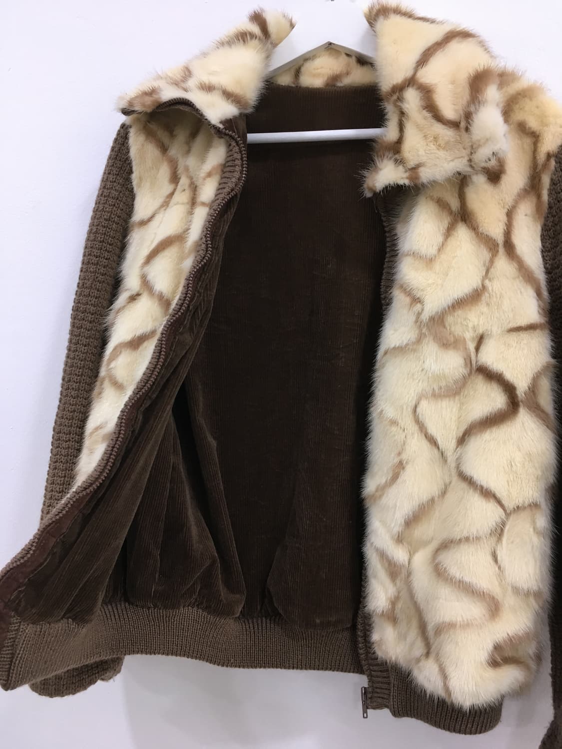 리얼 래빗 밍크퍼 코듀로이 자켓 상품이미지4