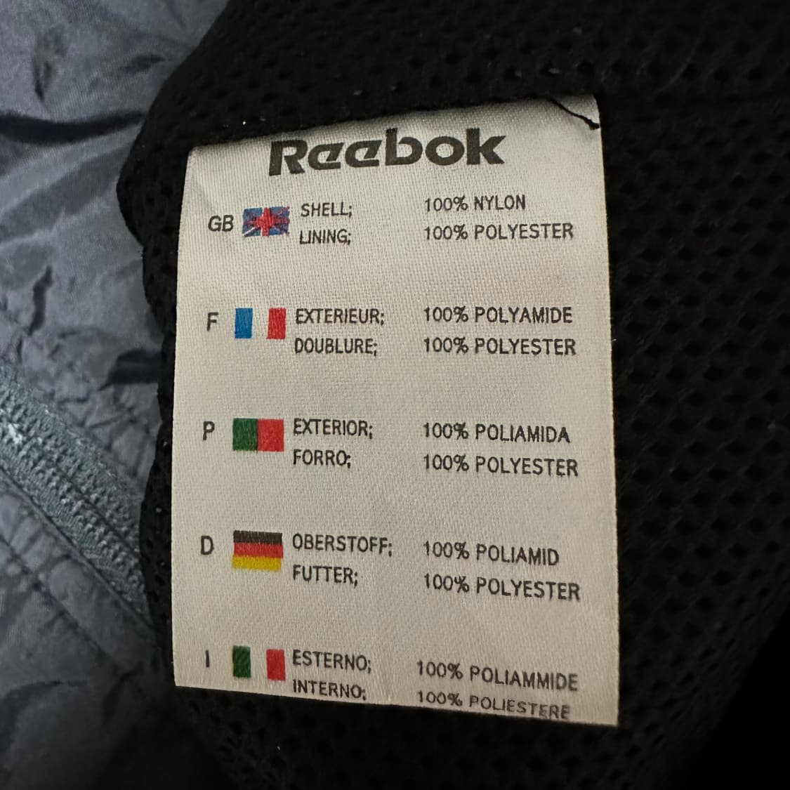 [L-XL]리복 블랙 바람막이 상품이미지5