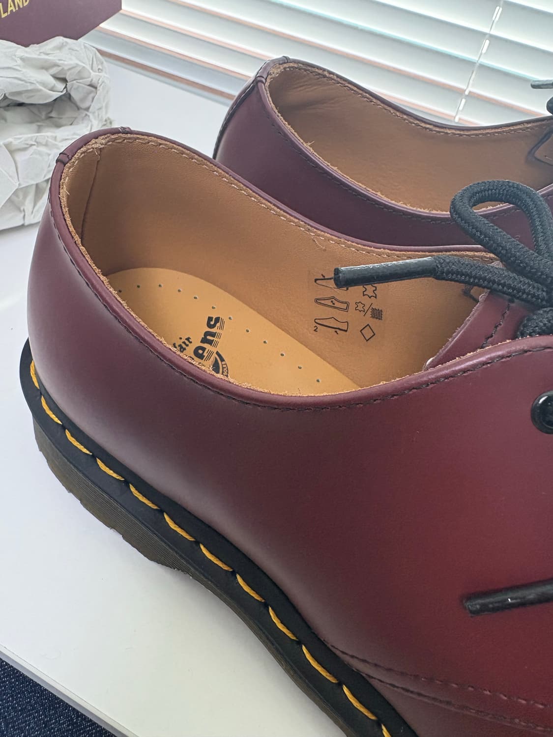 닥터마틴 1461 스무스 11838 체리레드 버건디 260 상품이미지8
