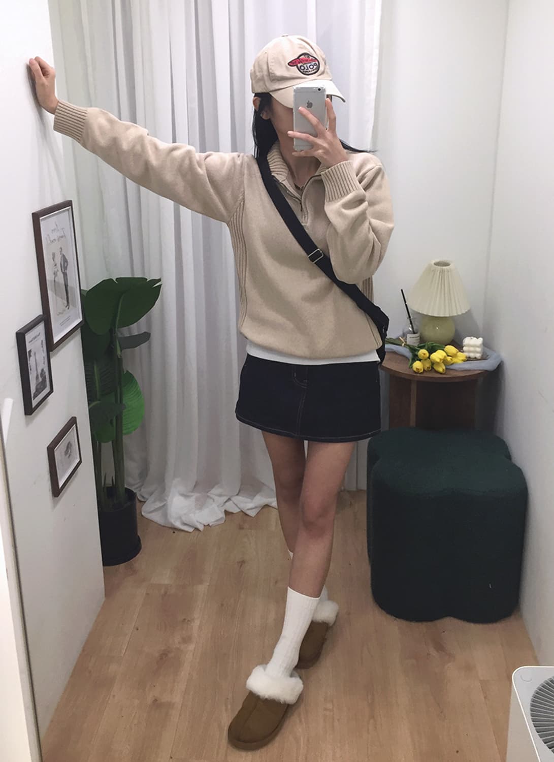 여성 팀버랜드 니트 반집업 95 상품이미지1