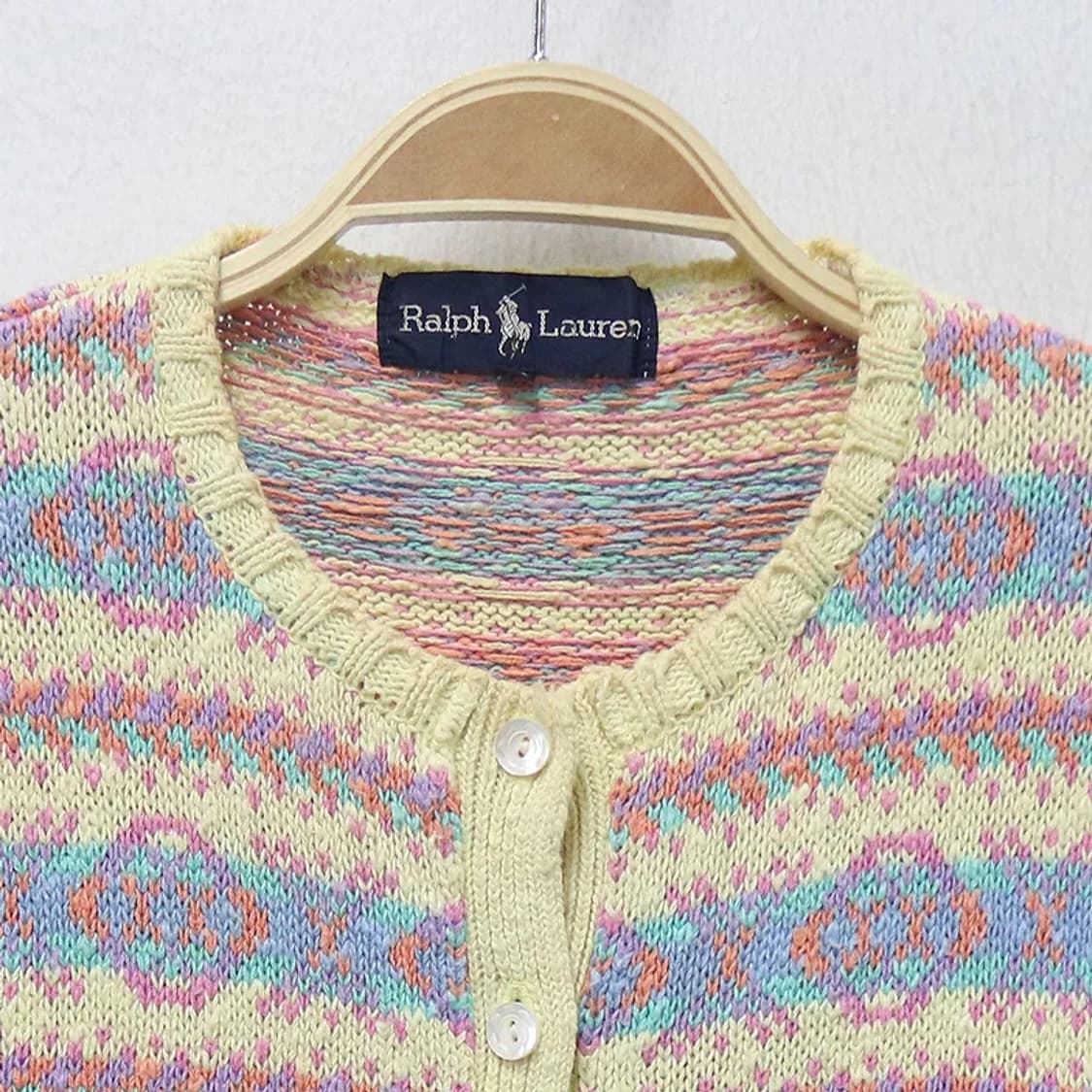 랄프로렌 오네갸루 패턴 반팔 가디건  61722 상품이미지3