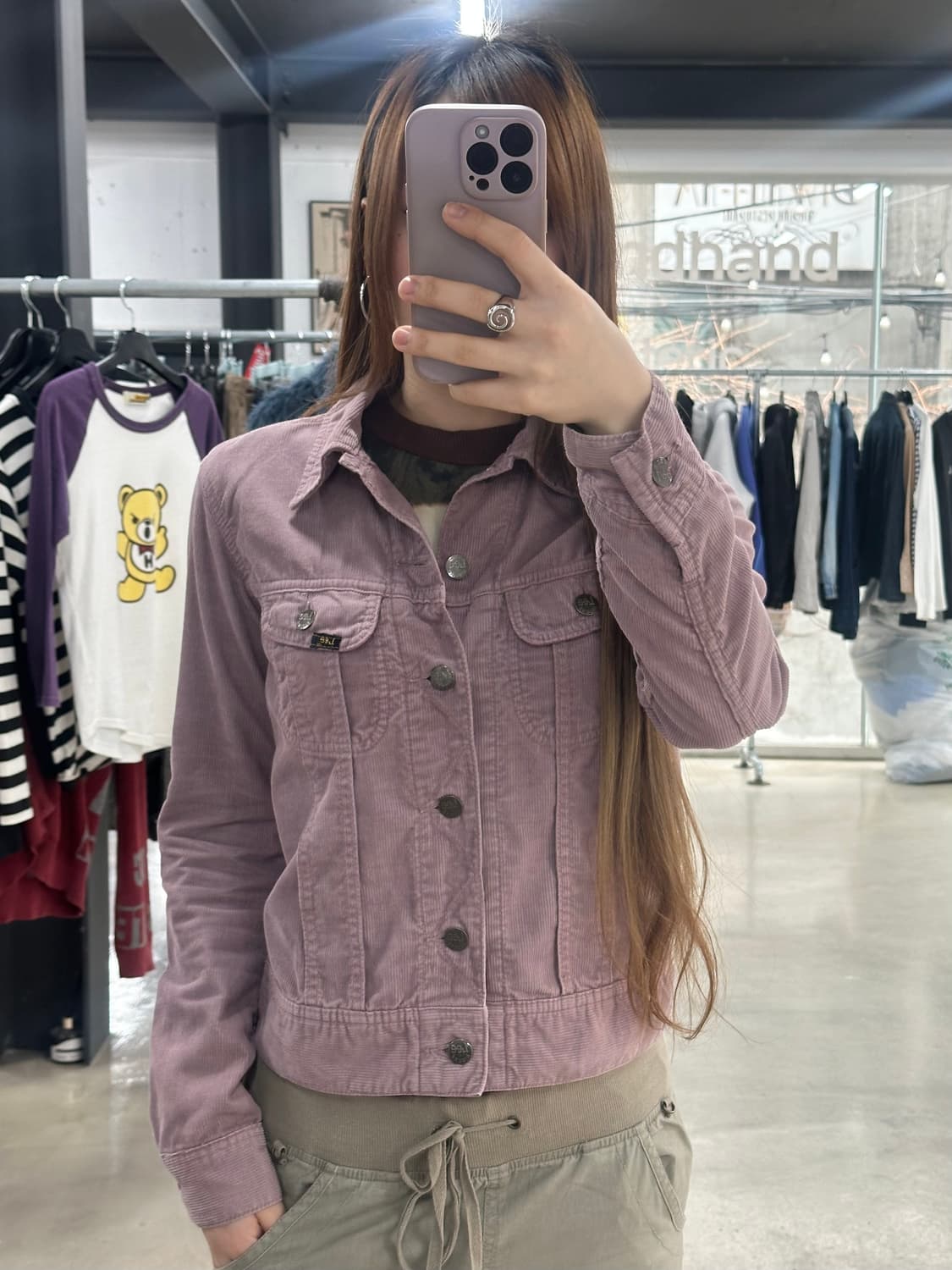 Lee Y2k 포켓 모브핑크 자켓 상품이미지1
