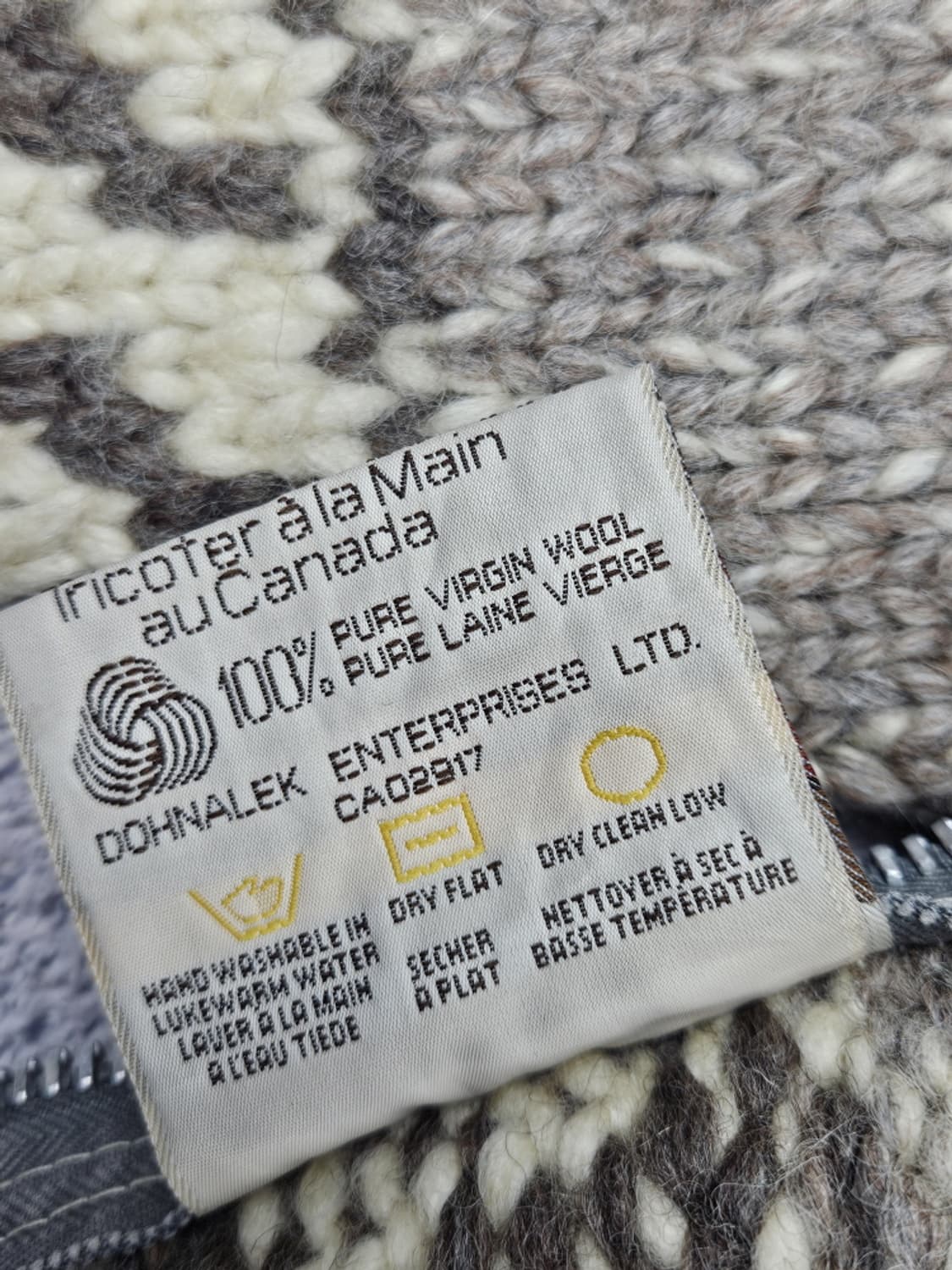 캐나다 핸드메이드 코위찬 스웨터 니트집업 ( 상세설명참조 ) / 9972 상품이미지10