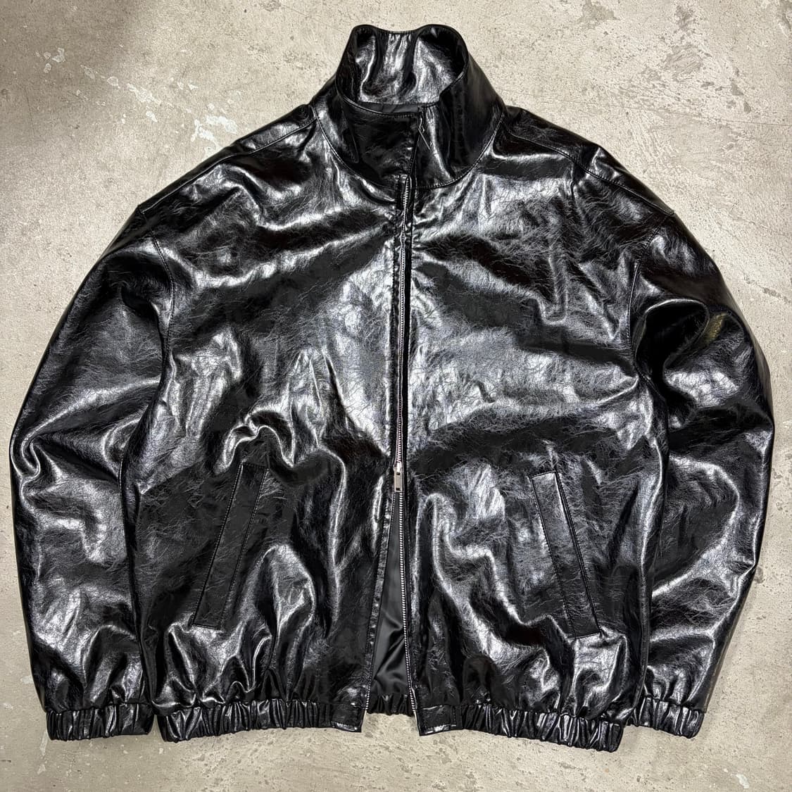 무신사 스탠다스 레더 트랙 재킷[2398] 상품이미지1