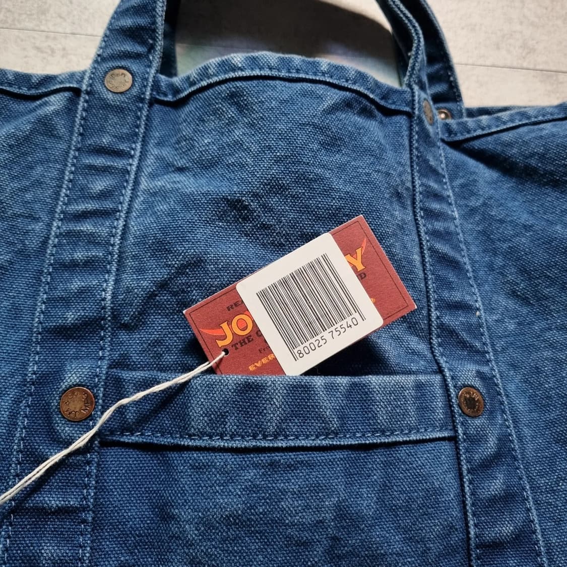 JOE McCOY Coal Tote Bag (INDIGO DYED) 상품이미지3