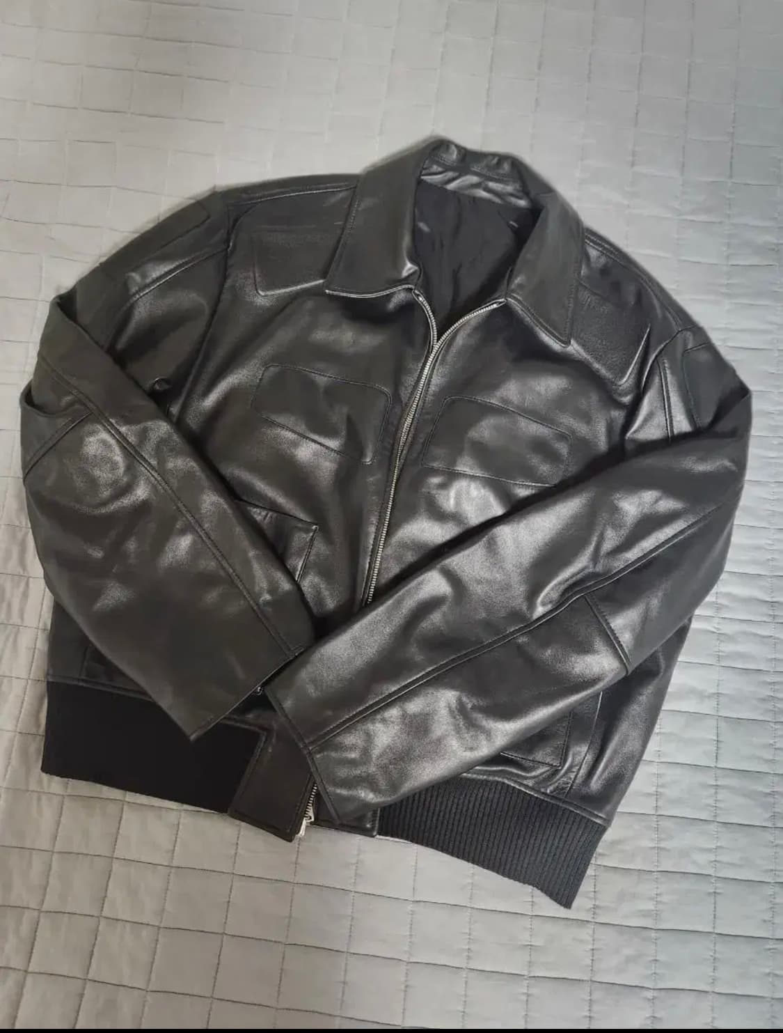 stu 엠보 레더 자켓 샘플(L) 상품이미지2