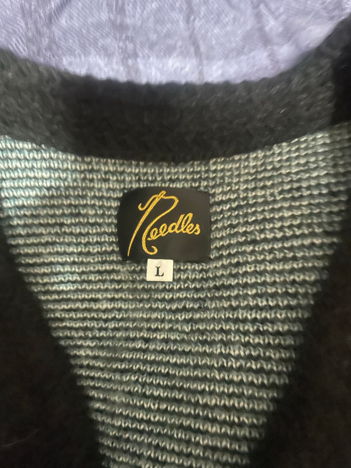 니들스 x 스튜디오스 모헤어 빠삐용 가디건 블랙 상품이미지3