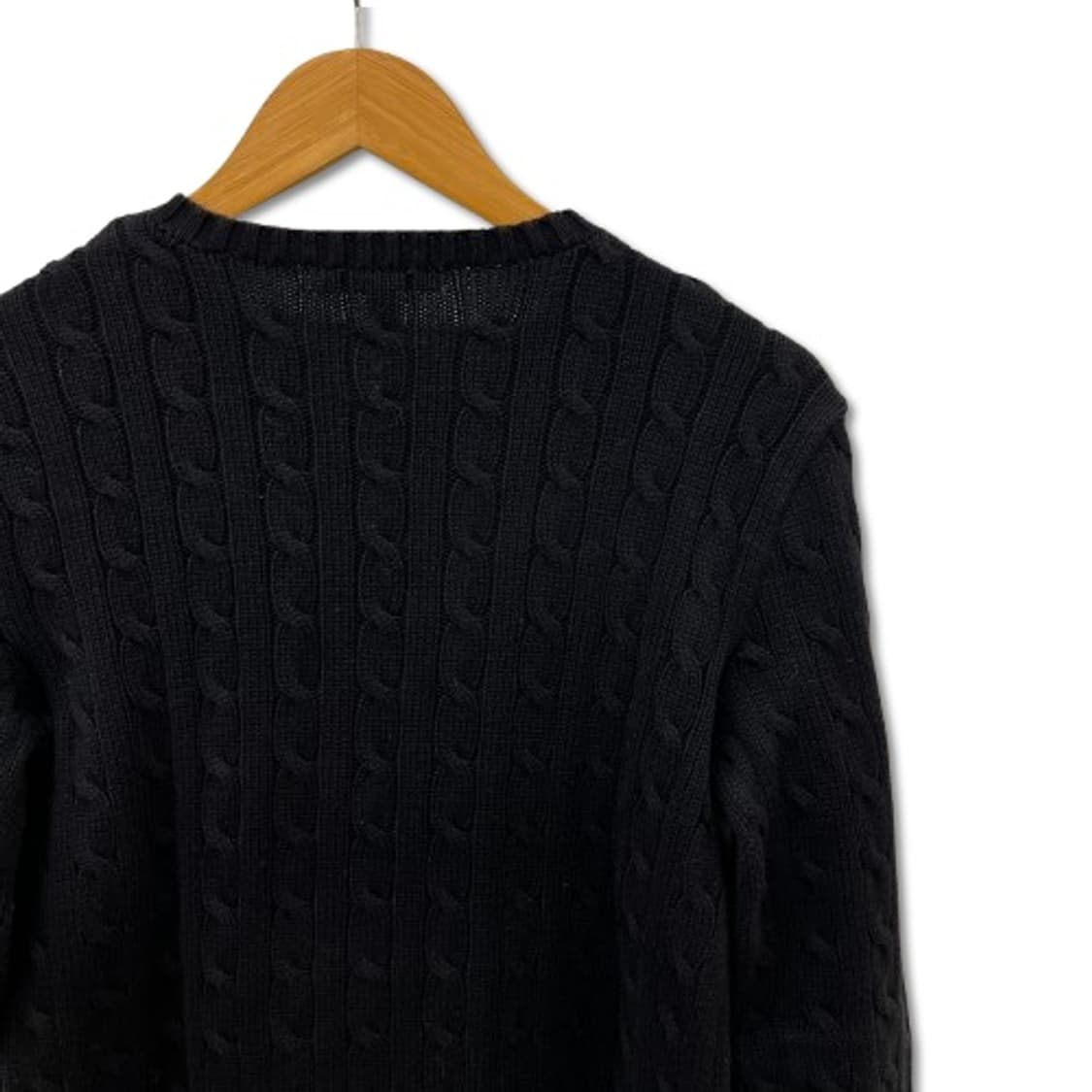 폴로 랄프로렌 케이블 니트 블랙 스웨터 상품이미지6