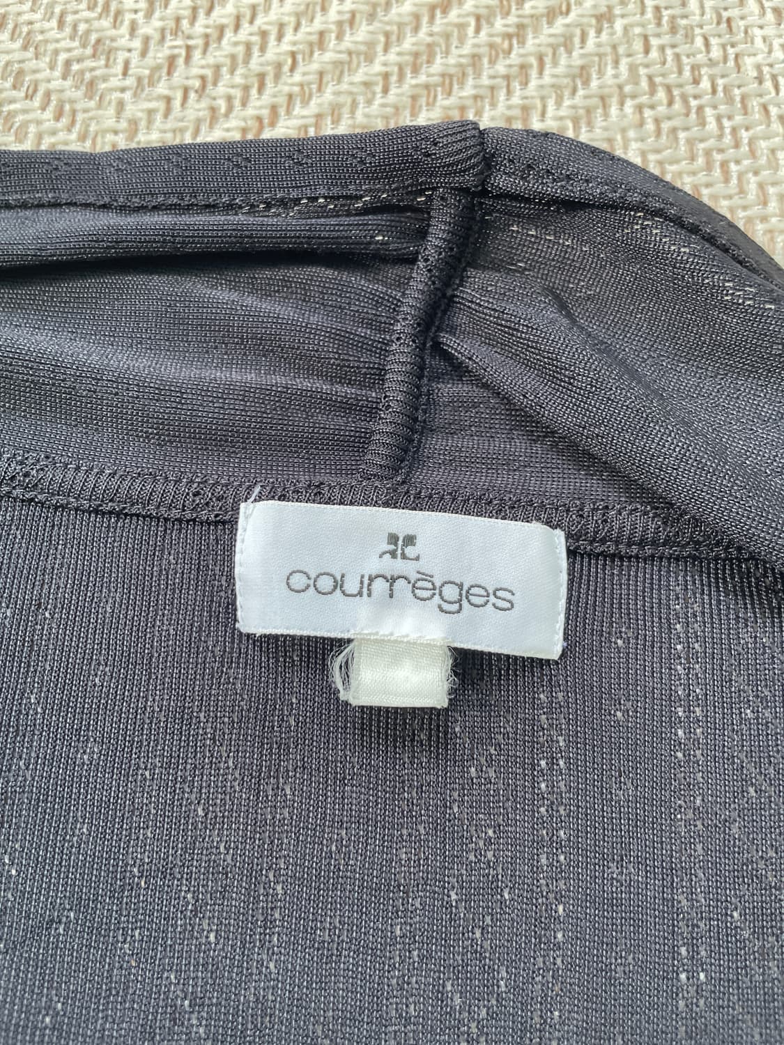 꾸레쥬 드레이프 자카드 패턴 가디건  상품이미지7