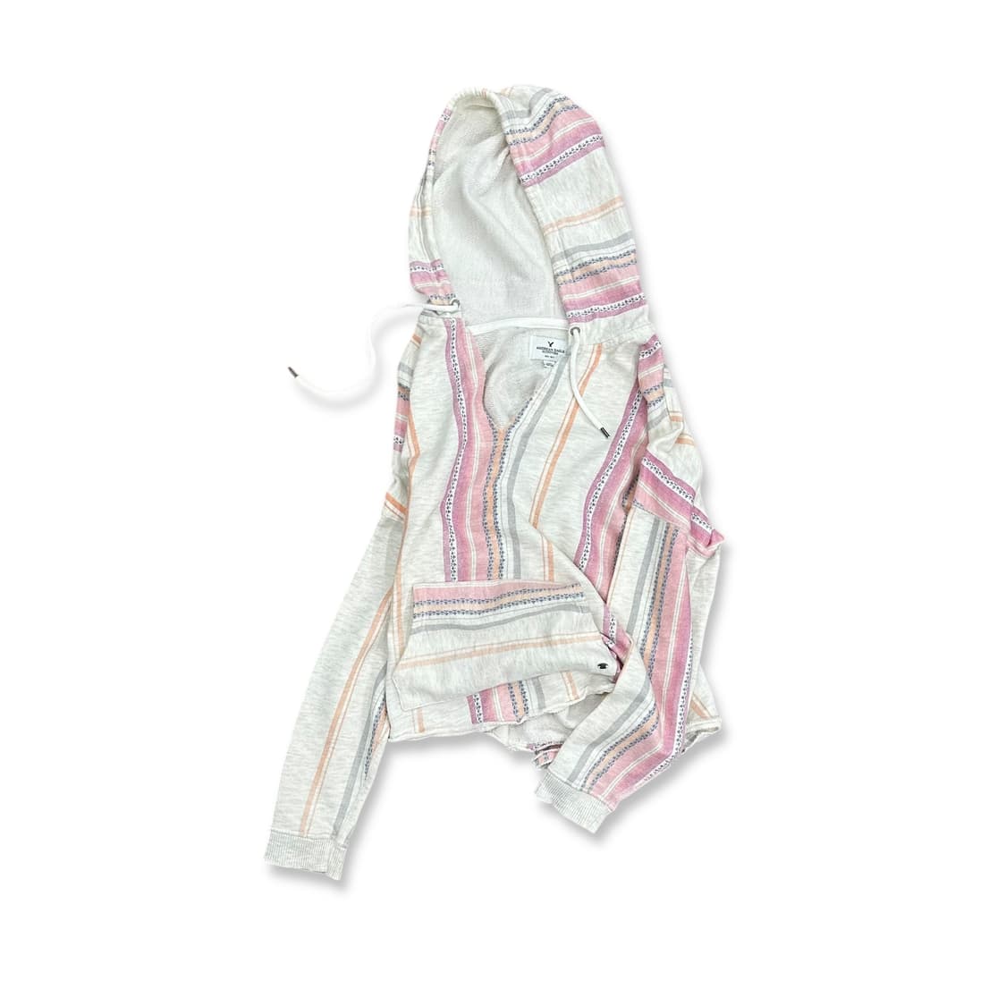 Boho Stripe Loose Fit Hoodie 상품이미지1