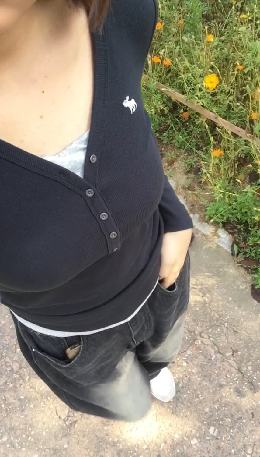 아베크롬비 블랙 골지탑 상품이미지3