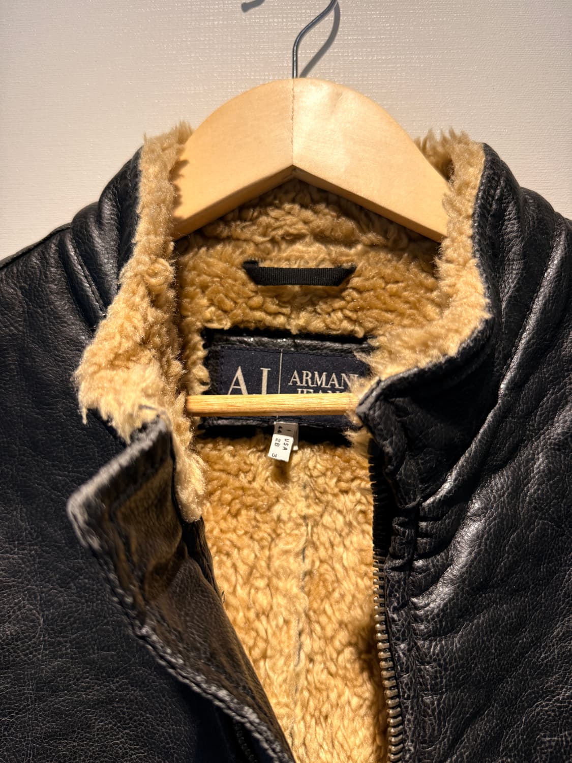 00s Armani Jeans Racing Biker Jacket 상품이미지4