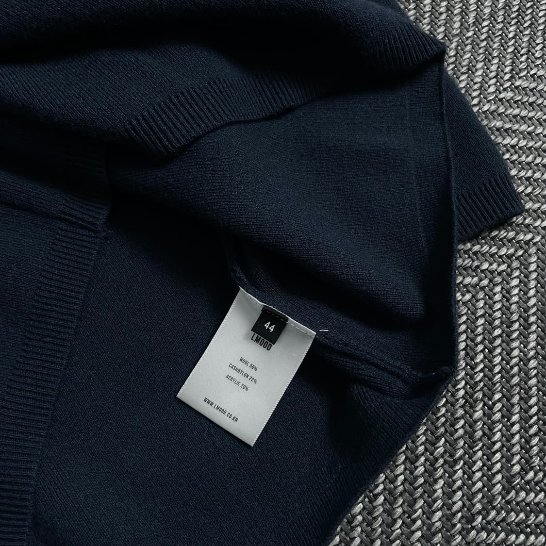 엘무드 미니멀 네이비 니트o 3205 상품이미지5