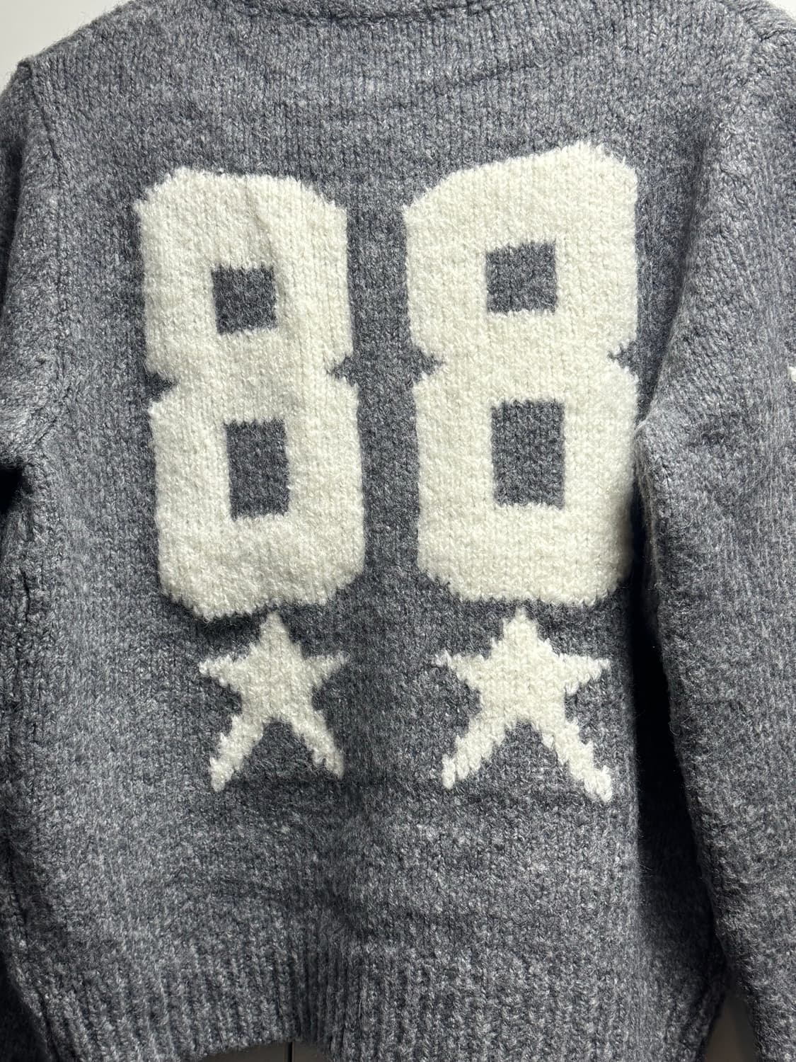 블랙업 툰비 하이넥 알파카 울 니트집업 상품이미지9