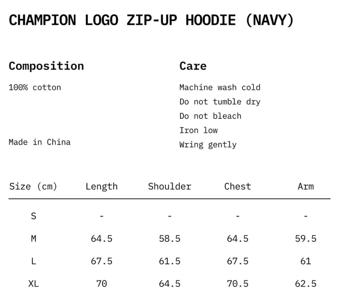 위캔더스 챔피온 후드집업 XL 상품이미지2