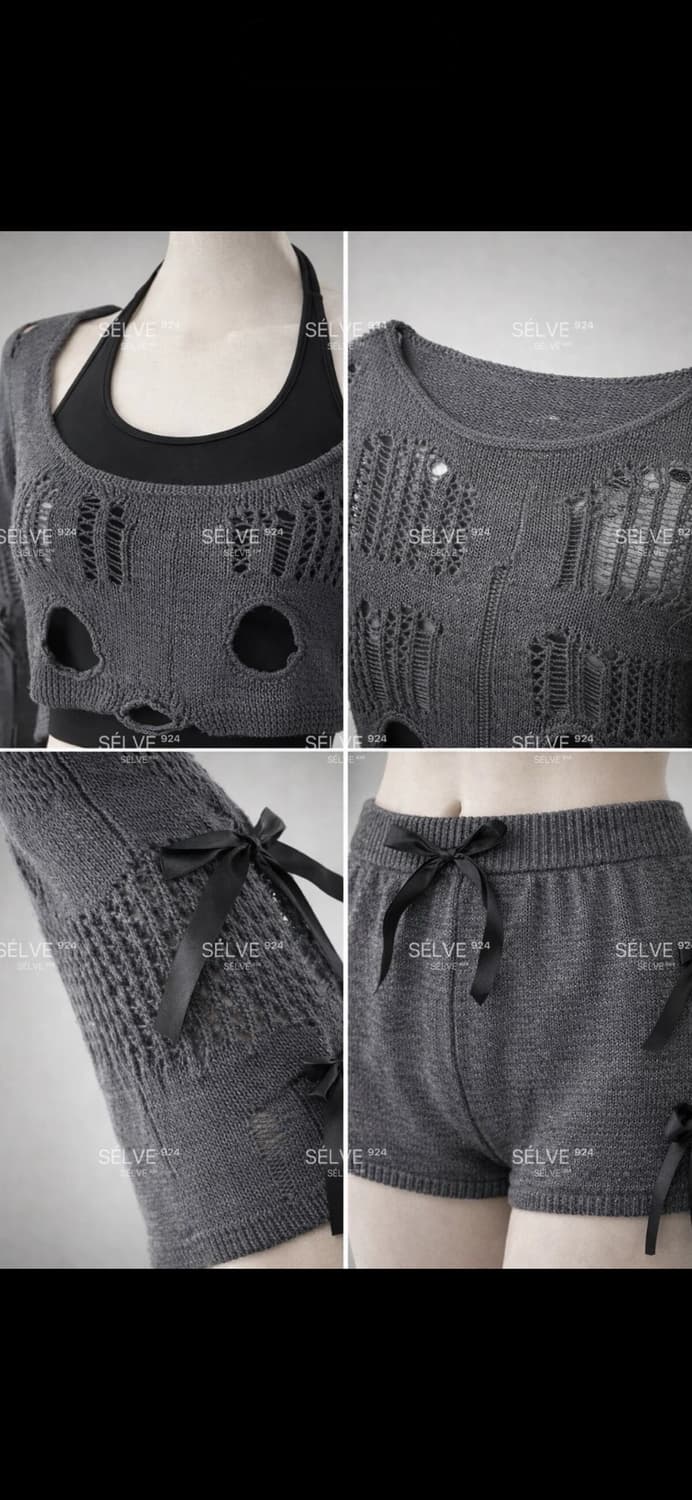 destroyed two-piece suit  노브랜드 투피스 세트 셋업 상품이미지3