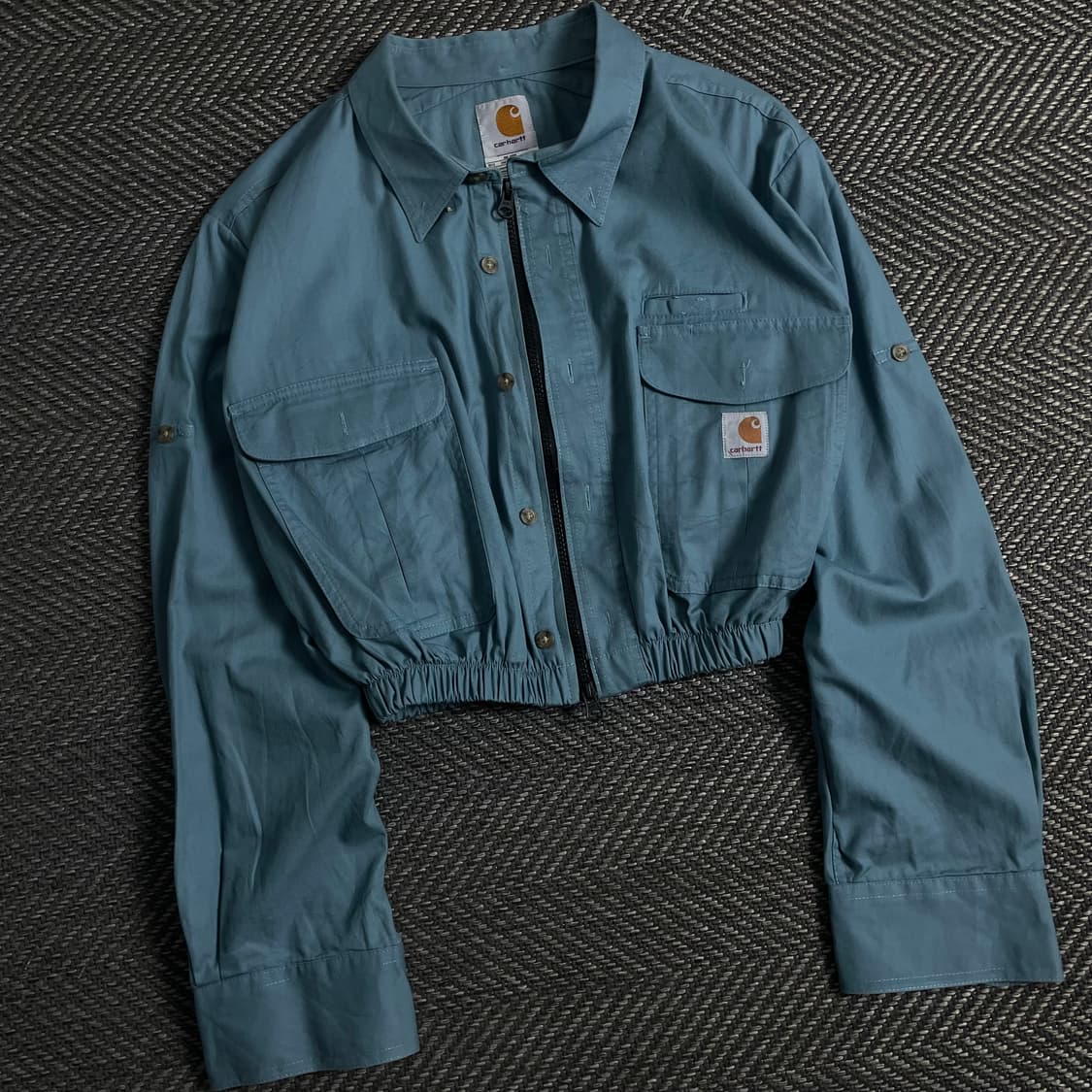 칼하트 크롭 리메이크 투웨이 셔츠 자켓y 3535 상품이미지1