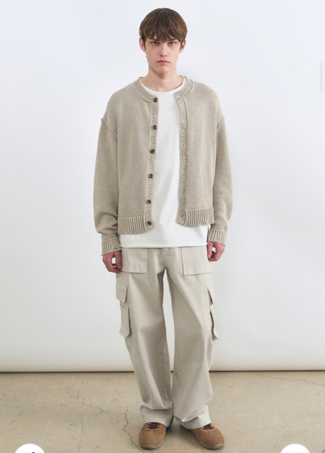인사일런스 가먼트 다이드 컴뱃 카고 LIGHT BEIGE M사이즈 상품이미지2