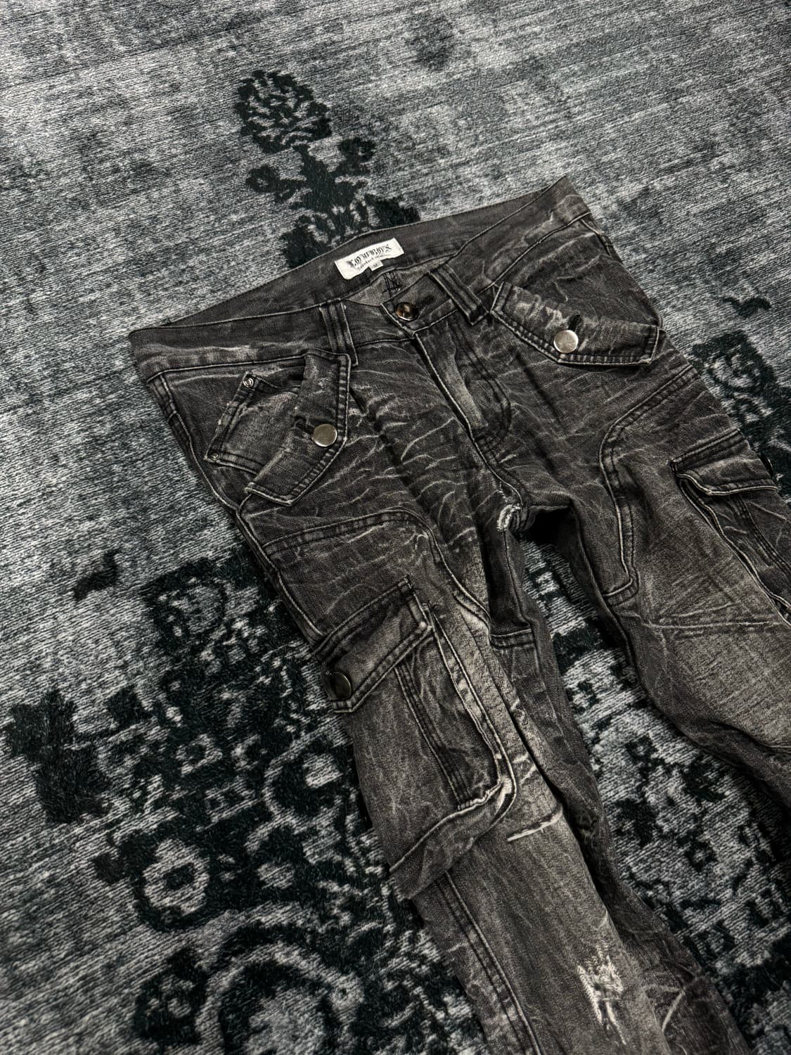 Lowbox 00s grunge washing boots cut deni 상품이미지3