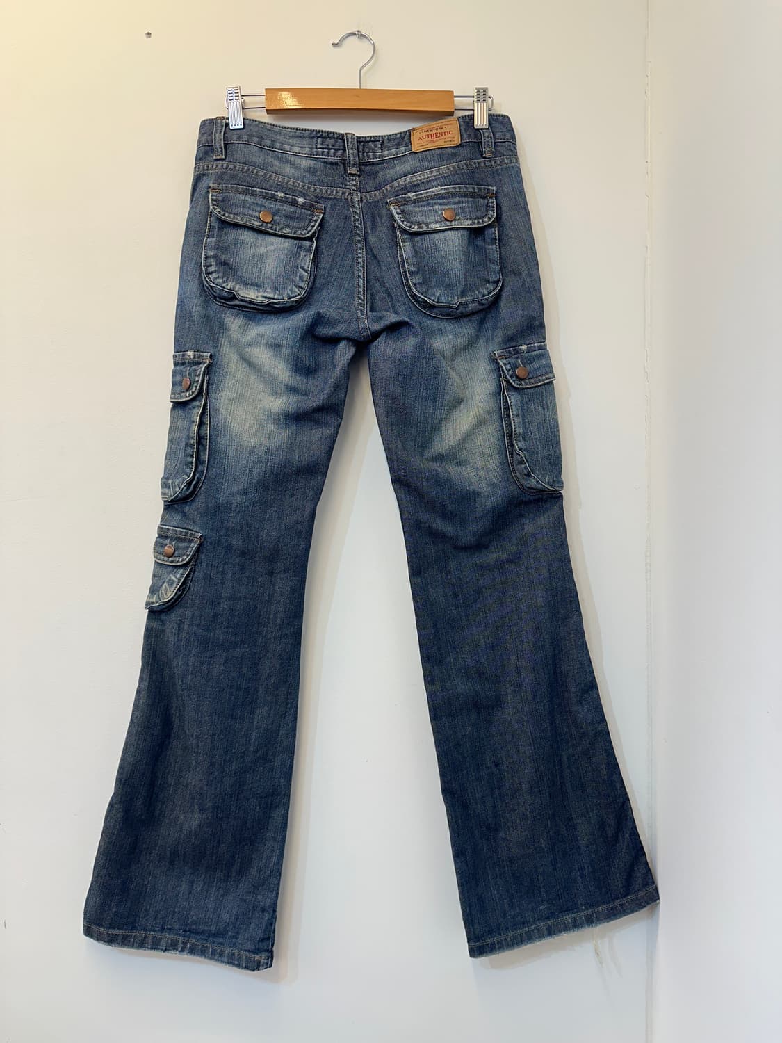 M) 뉴욕 어센틱 포켓 부츠컷 워싱 데님 빈티지 청바지 상품이미지2