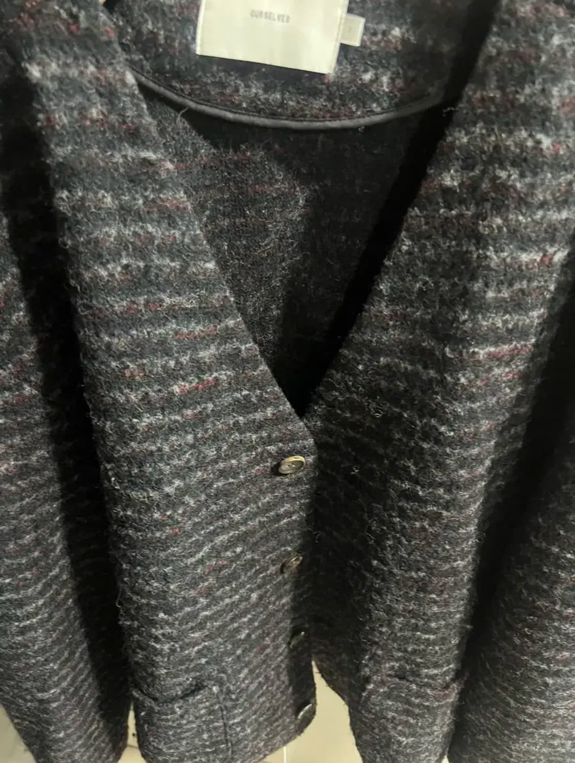 아워셀브스 모헤어 가디건 3 멀티스트라이프 상품이미지2