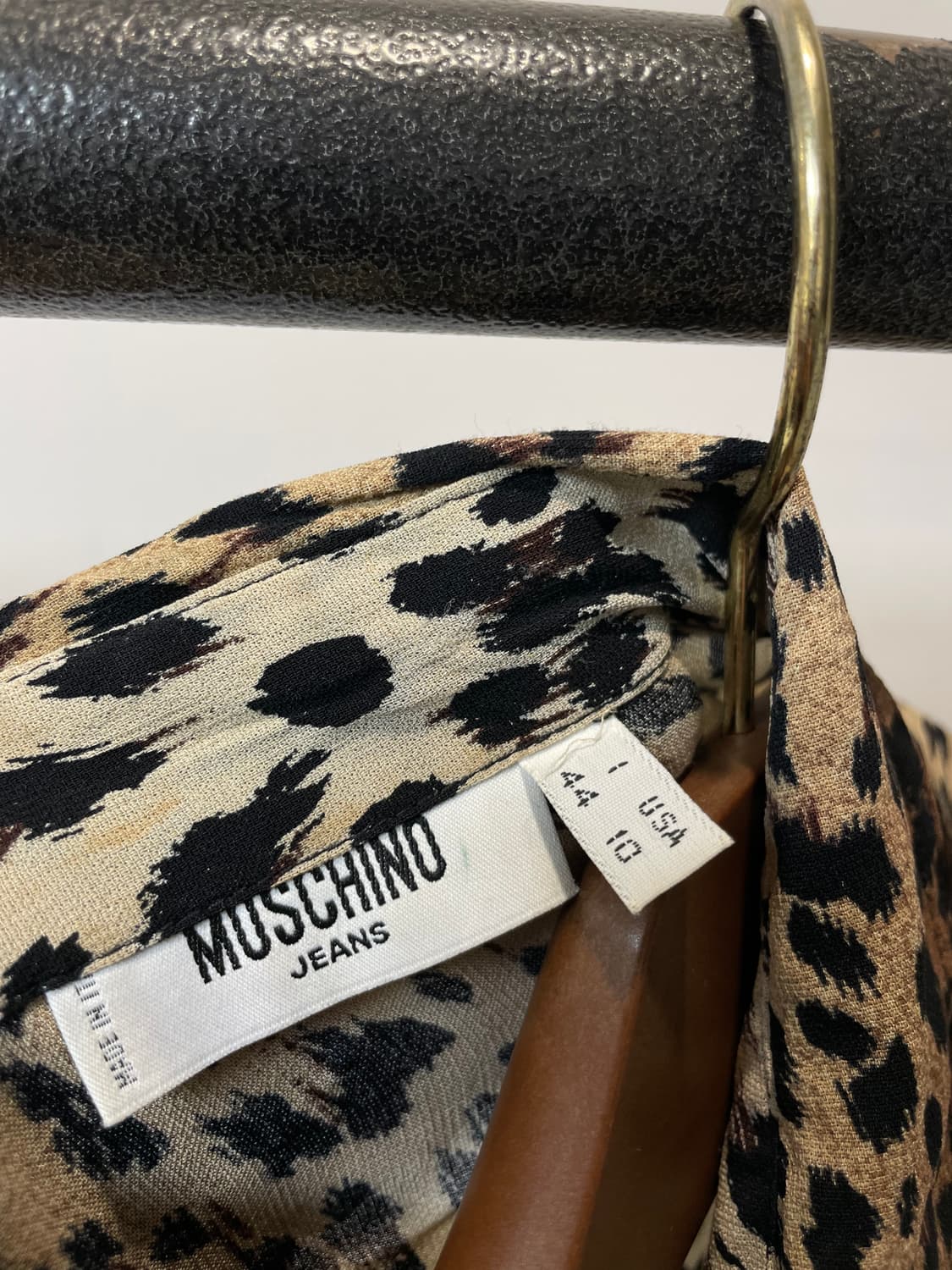 90s Moschino Jeans 레오파드 패턴 셔츠 상품이미지4