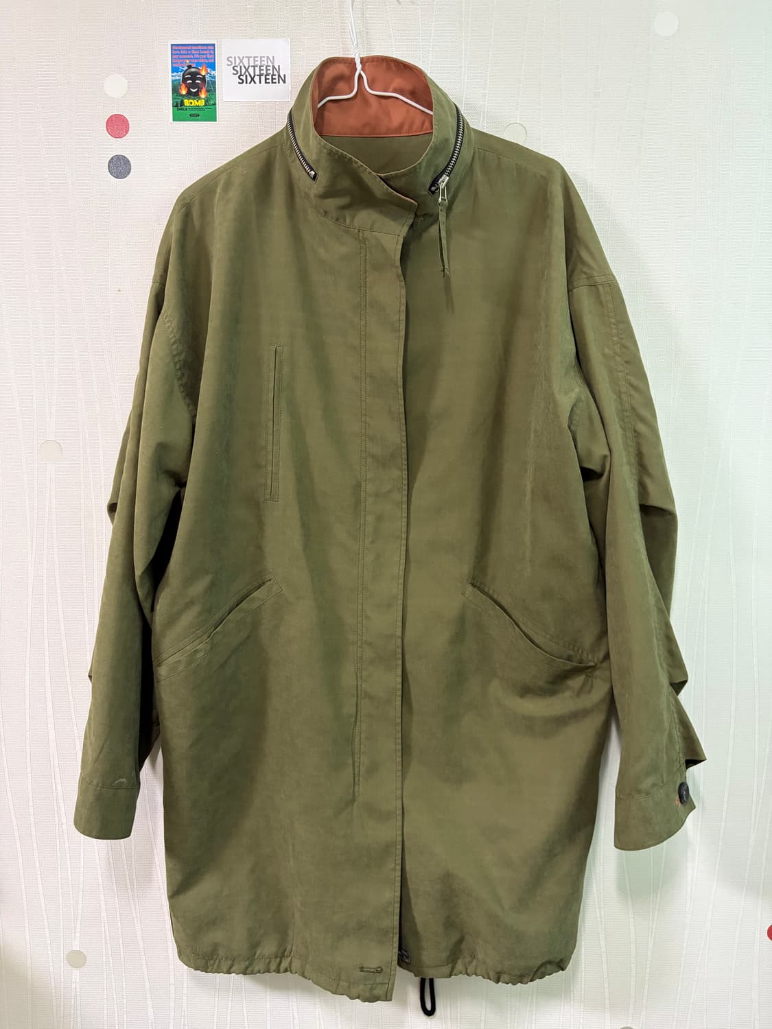 빈티지 롤링스톤즈 카키 야상 점퍼 상품이미지1