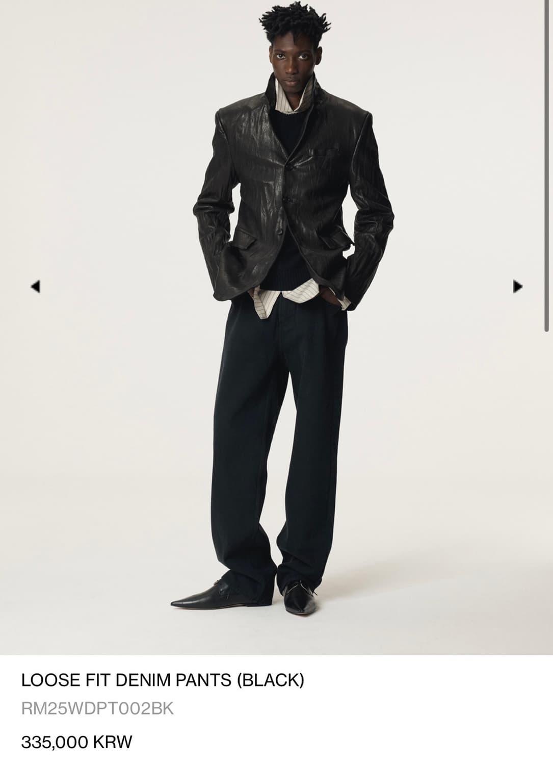 렉토 LOOSE FIT DENIM PANTS M 사이즈 상품이미지1