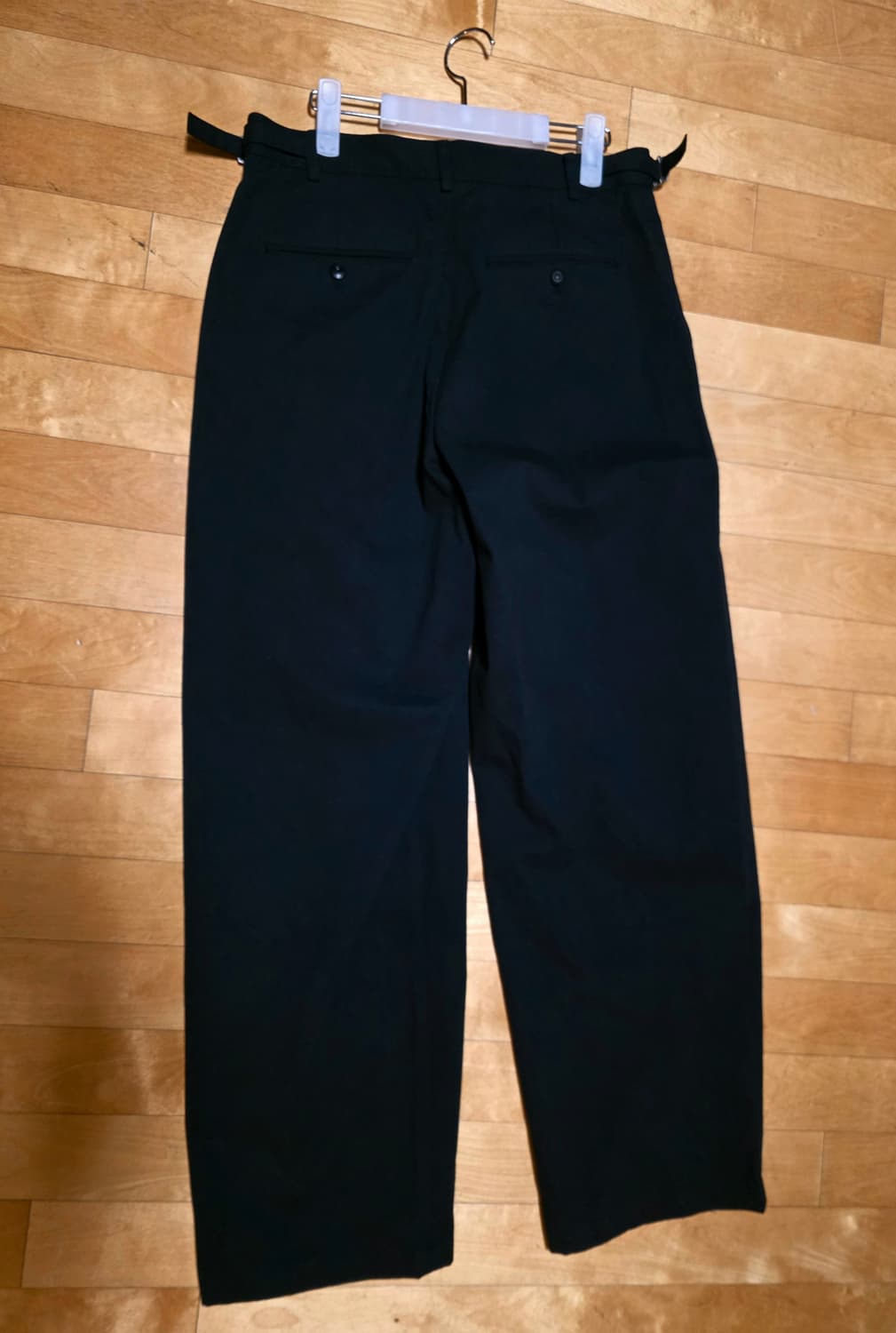 [택미제거 새상품] 노운 와이드 치노 팬츠 블랙 0사이즈 상품이미지3