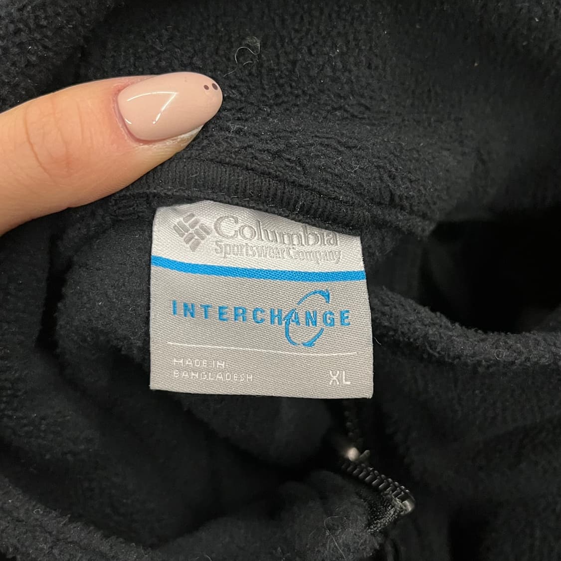 [정품/XL] 컬럼비아 블랙 플리스 집업 자켓 b10 상품이미지5